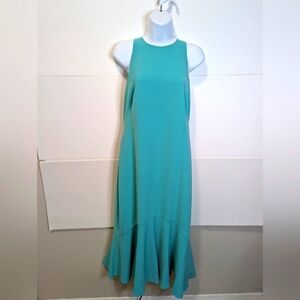 Elegant Ralph Lauren Turquoise Sleeveless Dress